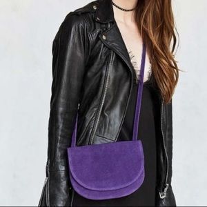 NWT Urban Outfitters Genuine Suede Crossbody Purse